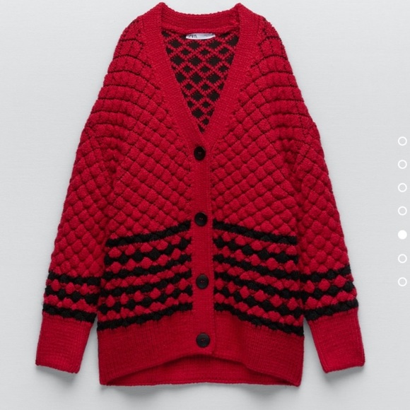 SOLD! Zara funky chunky knit cardigan - Picture 5 of 10